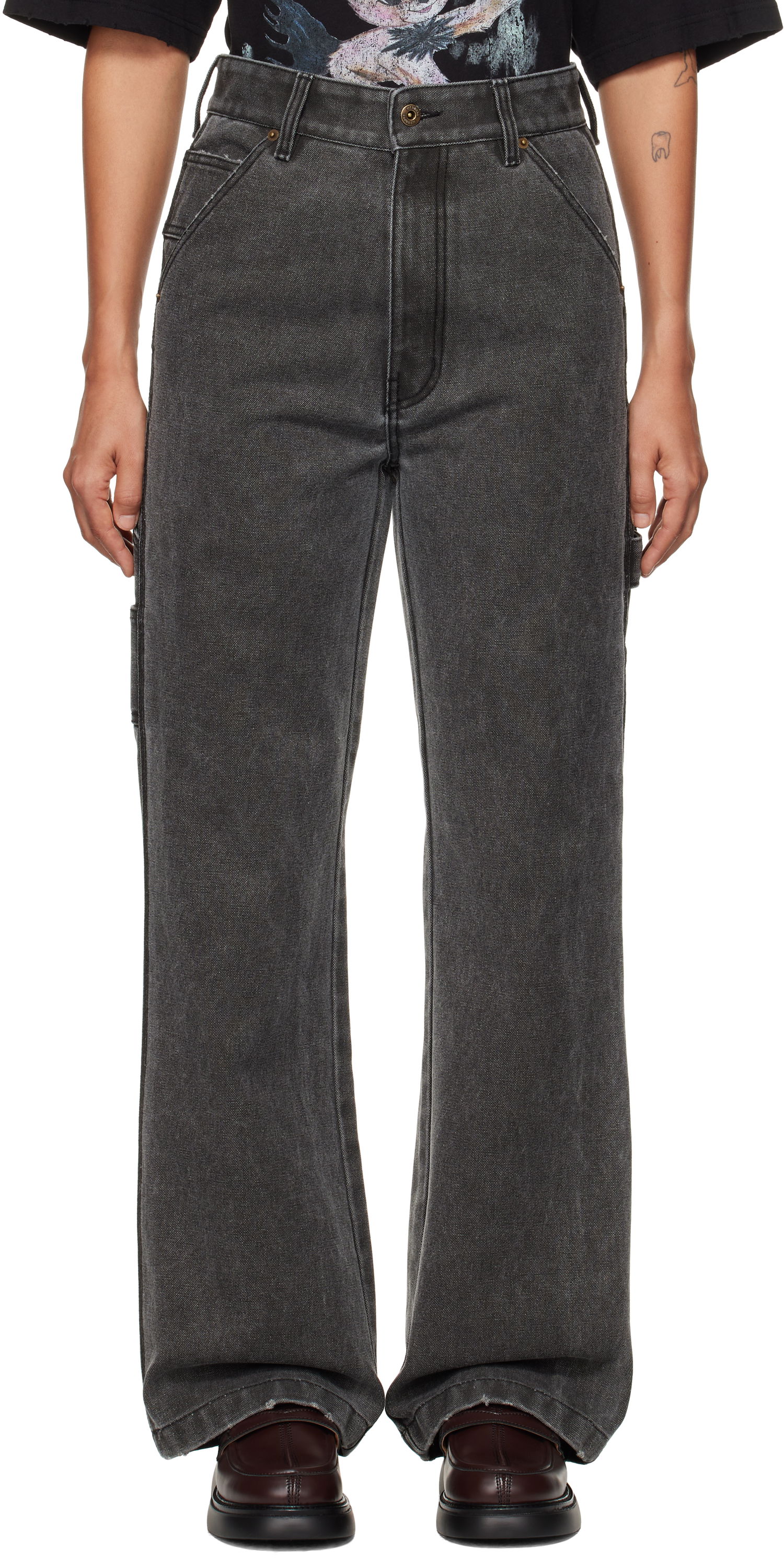 Kavbojke We11done We11done Carpenter Jeans Siva | WD-PT3-24-265-W-BK, 0