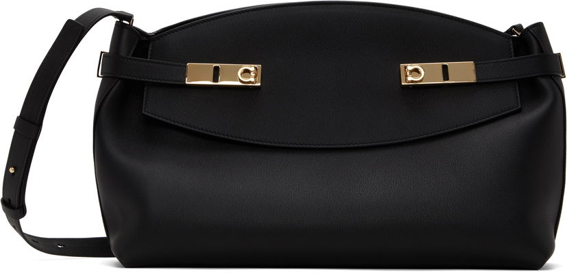 Torbica FERRAGAMO Salvatore Ferragamo Hug Soft Crossbody Bag Črna | 766676