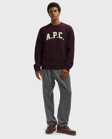 Pleteni pulover A.P.C. A.P.C. Jay Pullover Sweater Bordo | WVBDK-H23458-GAC, 2