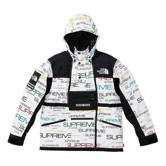 Vetrovka Supreme Printed Steep Tech Apogee Jacket Bela | SUP-FW21-261