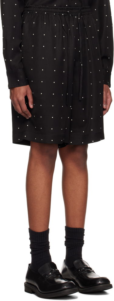 Kratke hlače Róhe Dotted Elasticated Shorts Črna | 314-32-033, 1