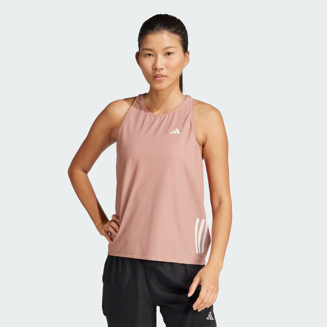 Majica brez rokavov adidas Performance Running Tank Top Roza | JD4144, 0
