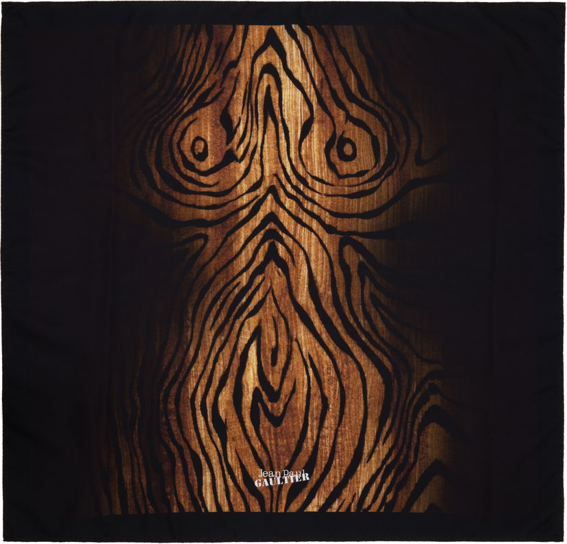 Šala Jean Paul Gaultier Jean Paul Gaultier 'The Wood' Silk Scarf Črna | 25/03-U-AC025-W033-0060