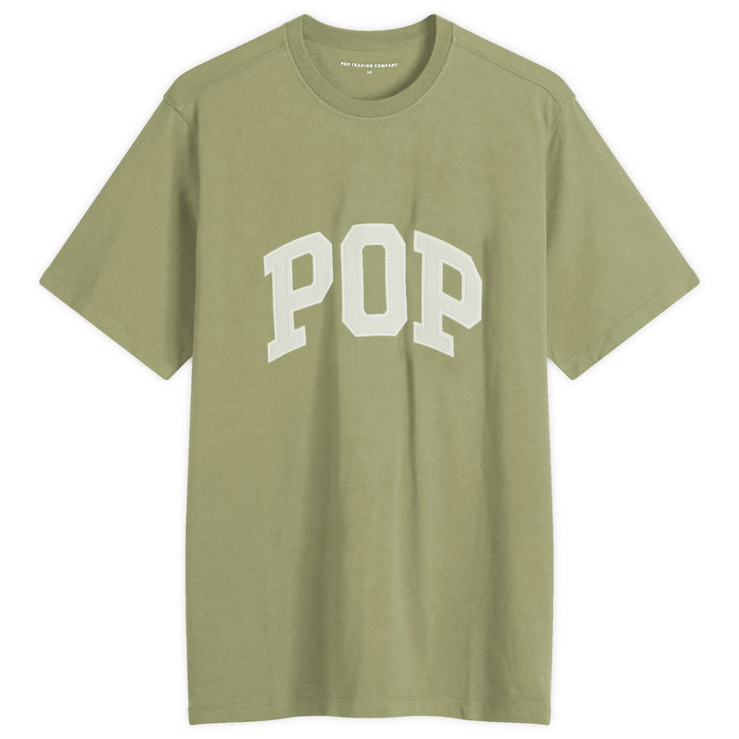 Majice in brezrokavniki Pop Trading Company T-Shirt Arch Logo Large Zelena | POPAW24-02-016