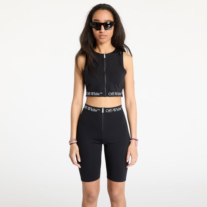 Trenirka Off-White Off-White Logoband Zipped Rowing Top Črna | OWVO056S25JER0011000