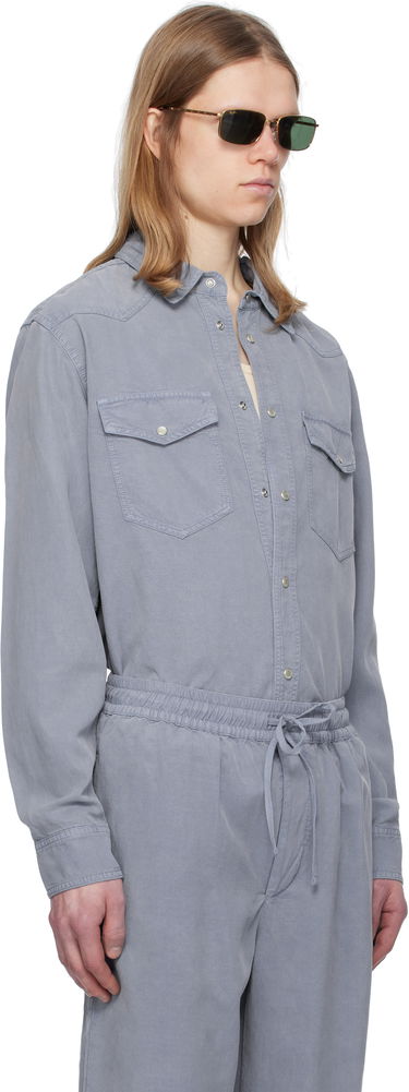Kombinezon ISABEL MARANT Isabel Marant Vasco Drawstring Shirt Jumpsuit Siva | CH0214HB-C2I07H, 1