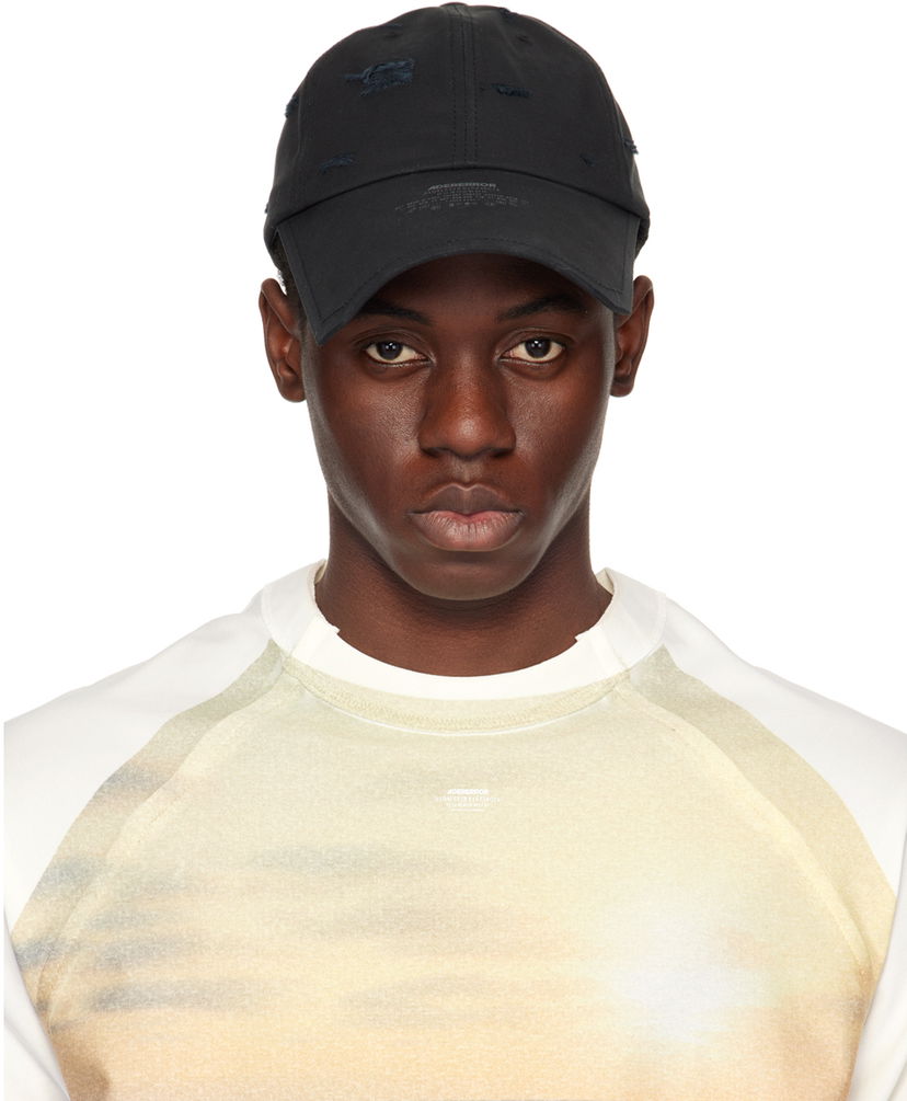 Kapa ADER ERROR Sore Distressed Baseball Cap Črna | BN01SSHW0201BK