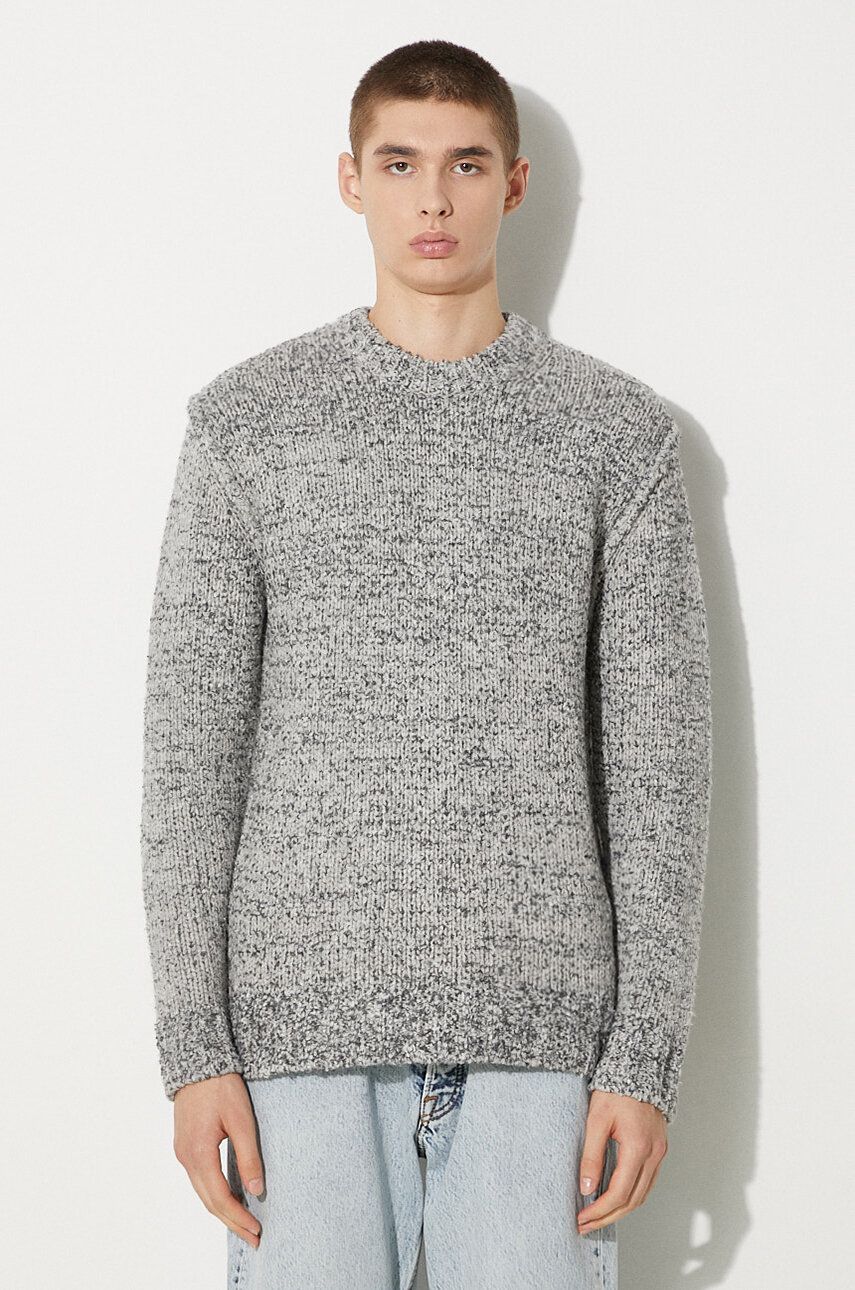 Pleteni pulover Samsoe Samsoe Samsoe Samsoe Warm Wool Sweater Siva | M23300086, 0