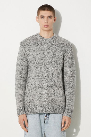 Pleteni pulover Samsoe Samsoe Samsoe Samsoe Warm Wool Sweater Siva | M23300086, 0