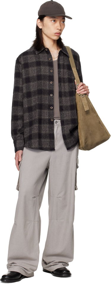 Srajce OUR LEGACY OUR LEGACY Checked Button-Down Shirt Siva | M4252AO, 3
