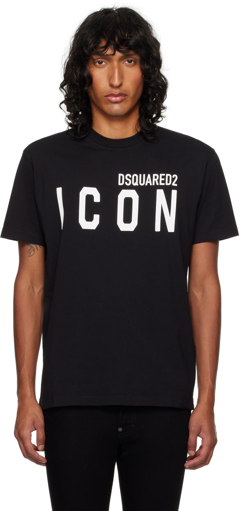 Majica DSQUARED2 Dsquared2 'Icon' Cool Fit T-Shirt Črna | S79GC0003_D20020
