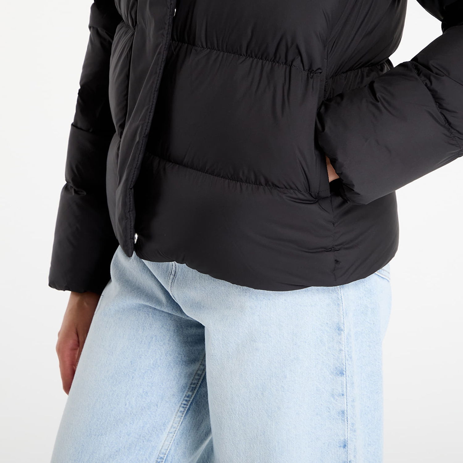 Puhovka Tommy Hilfiger Tommy Hilfiger Down Hooded Puffer Jacket Črna | WW0WW45739 BDS, 1