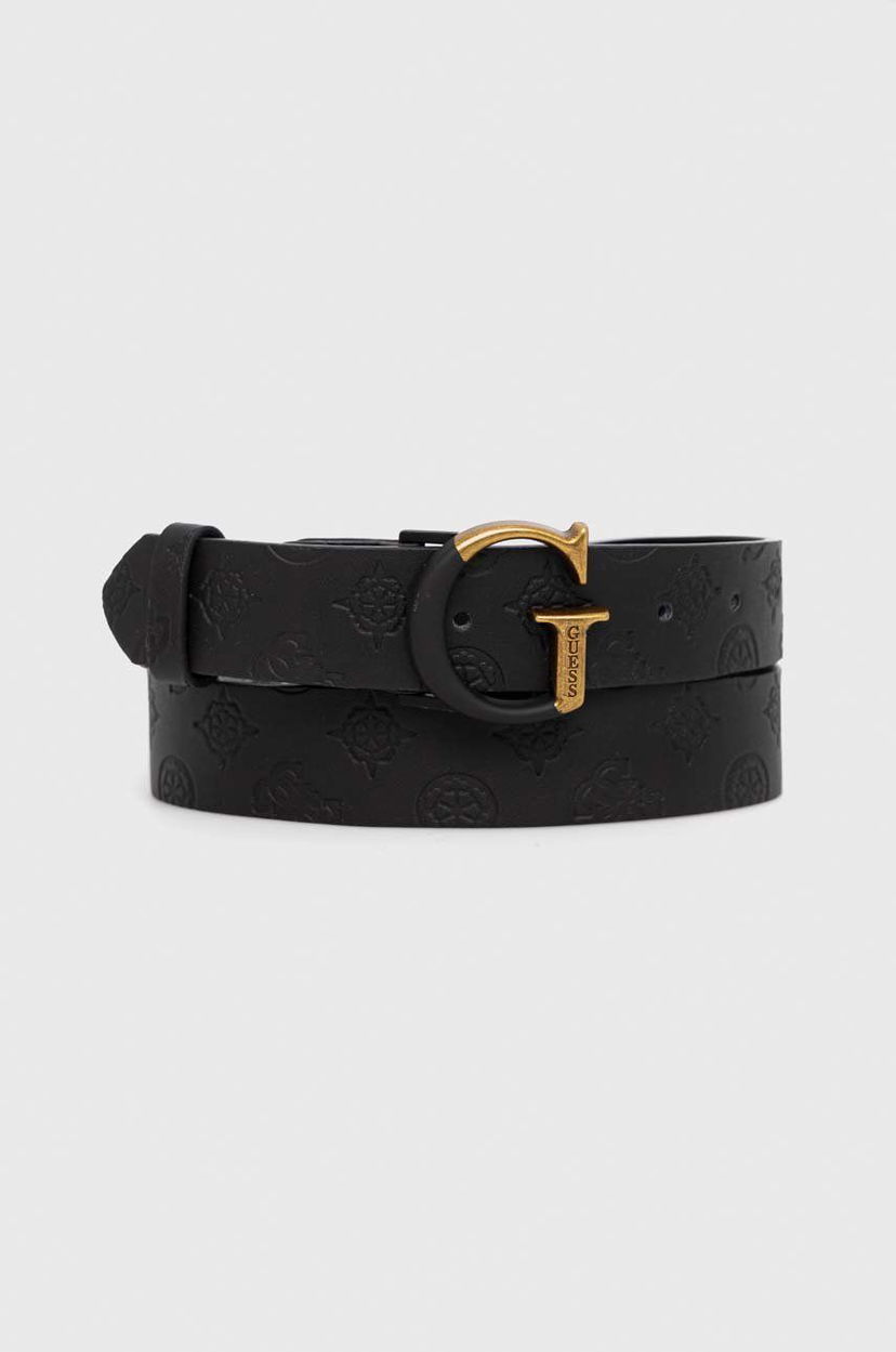 Pasovi GUESS Guess Logo Buckle Belt Črna | BW7726.VIN35