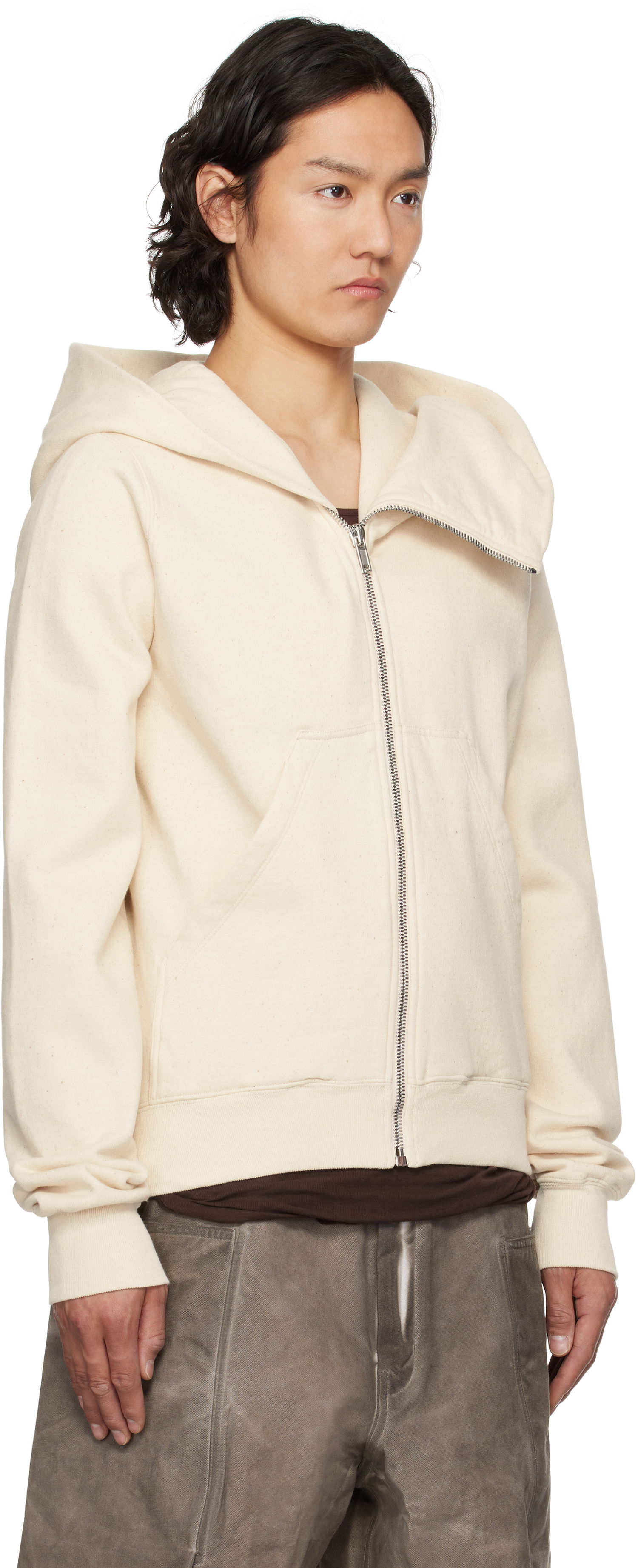 Pulover Rick Owens Rick Owens DRKSHDW Mountain Hoodie Bež | DU01E3286 FN, 1