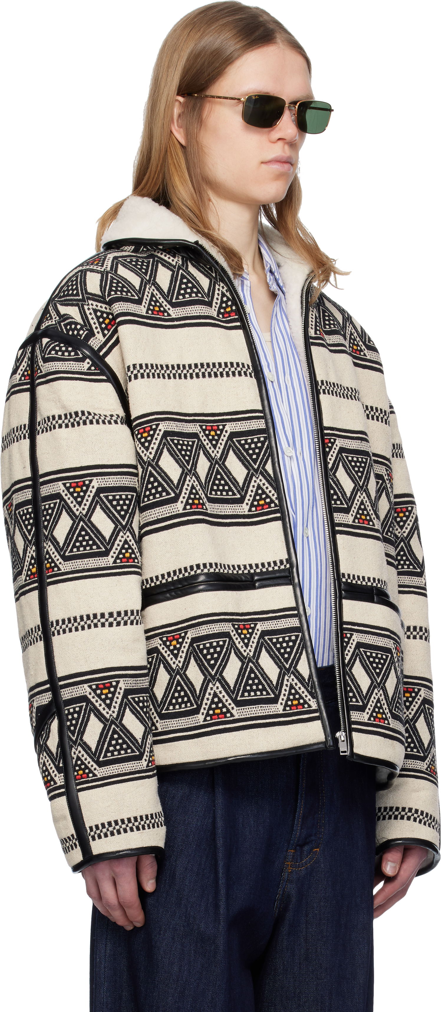 Jakna ISABEL MARANT Isabel Marant Nelkis Patterned Jacket Bež | 25PVE0274HB-C1D03H, 1