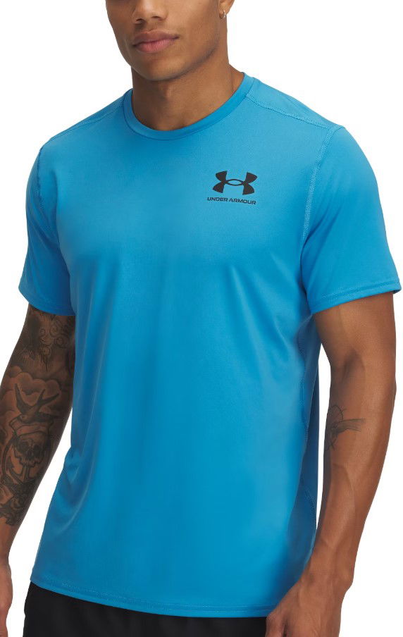 Majica Under Armour HeatGear Fitted Short Sleeve T-Shirt Modra | 6000939-452