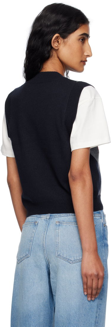 Telovnik A.P.C. A.P.C. Pia Argyle Sleeveless Sweater Vest Mornarica | WVBDR-F22332, 2