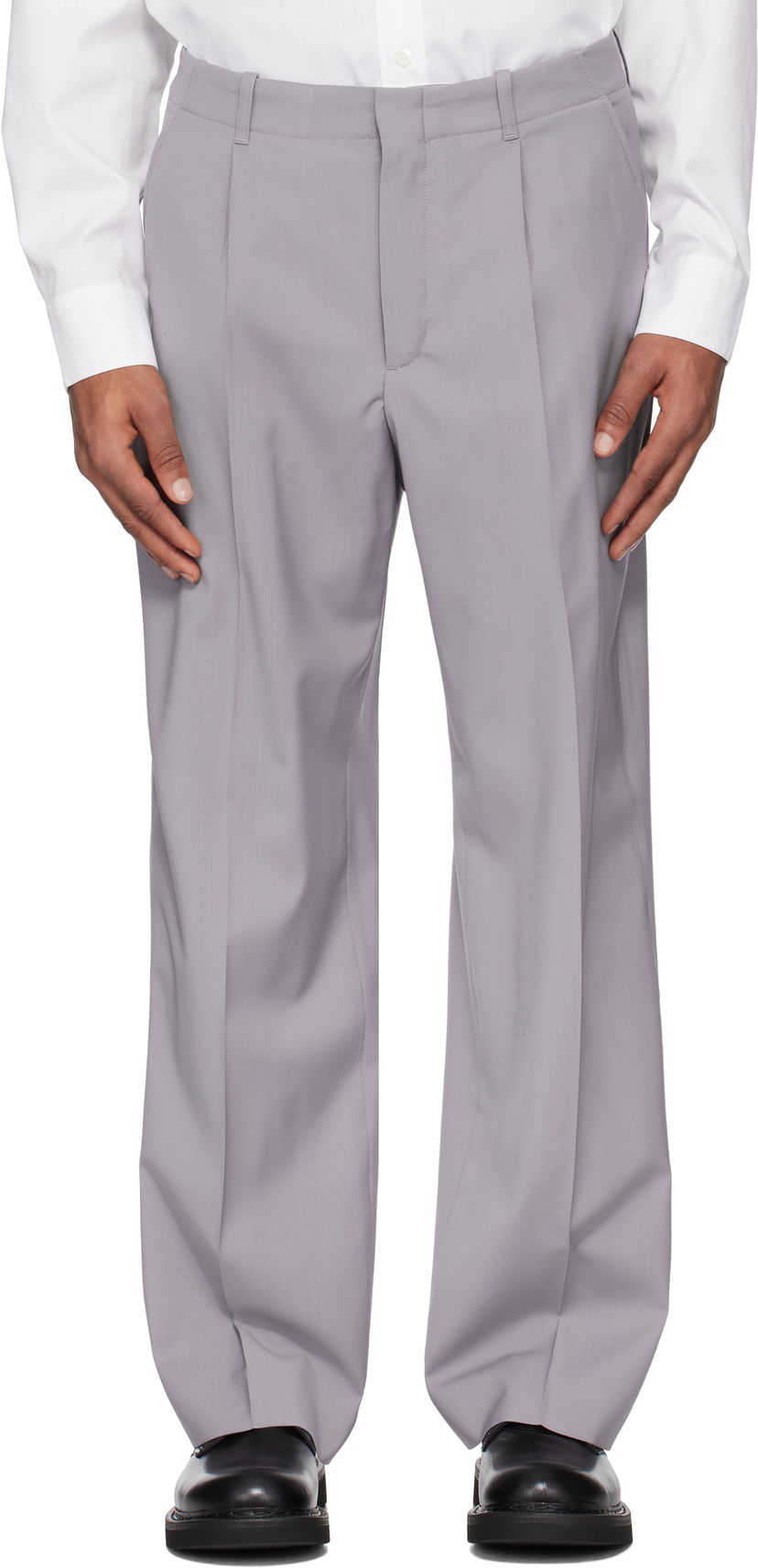 Hlače OUR LEGACY Our Legacy Borrowed Chino Trousers Siva | M2254BDL