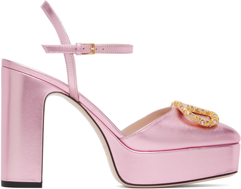 Superge in čevlji Valentino Garavani VLogo Signature Platform Heels Roza | 6W2S0LF8LUY