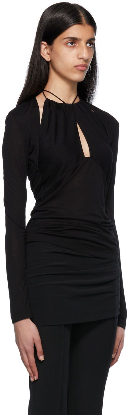Majica brez rokavov Helmut Lang Halter Longsleeve Top Črna | Ls Halter Top, 1