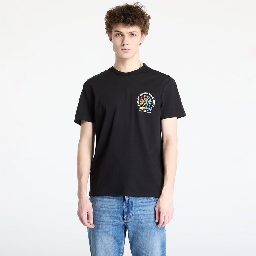 Majica Tommy Hilfiger Tommy Jeans Regular 4Colors Crest T-Shirt Črna | DM0DM20813 BDS