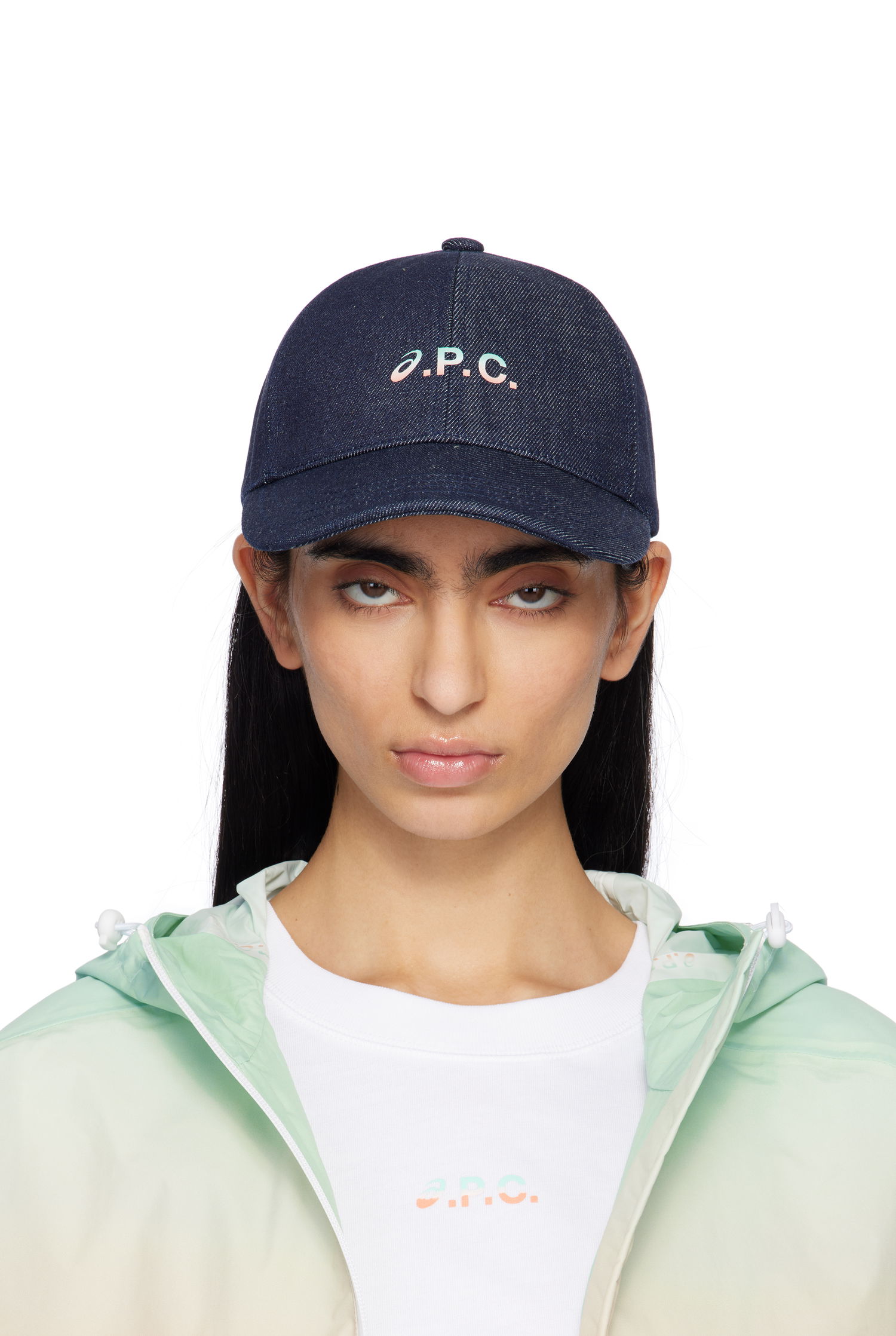 Kapa A.P.C. A.P.C. ASICS Edition Charlie Baseball Cap Mornarica | COHEV-M24148, 0