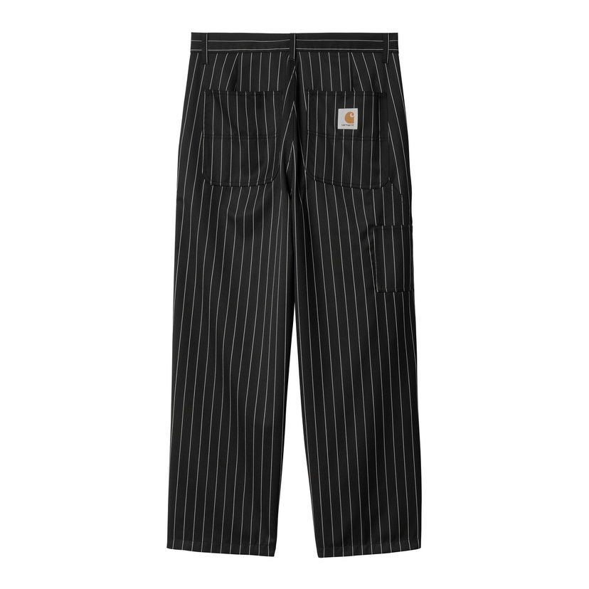 Hlače Carhartt WIP Striped Relaxed Fit Workwear Pants Črna | I034438_9