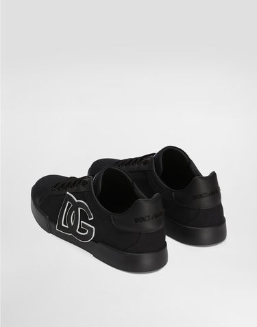 Superge in čevlji Dolce & Gabbana Dolce & Gabbana Portofino Light Strobel Canvas and Calfskin Črna | CS2343AE6298B956, 2