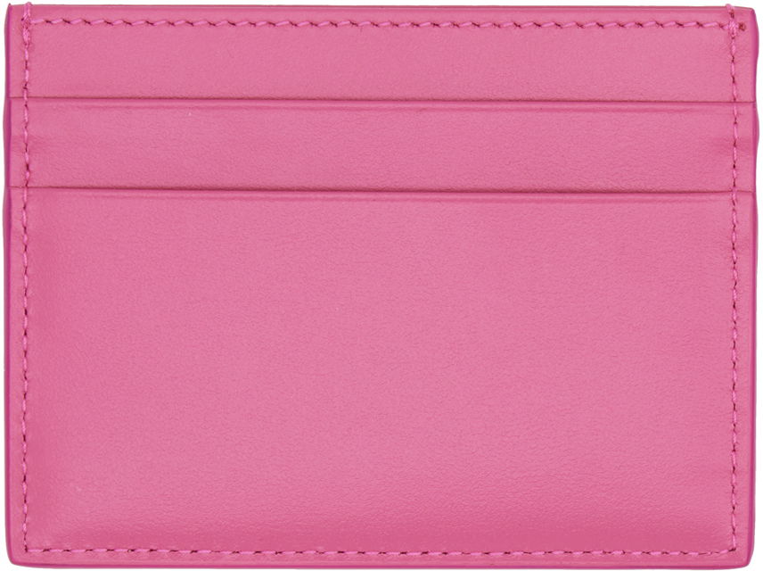 Denarnica Dolce & Gabbana Pink Embossed Card Holder Roza | BI0330AG081, 1