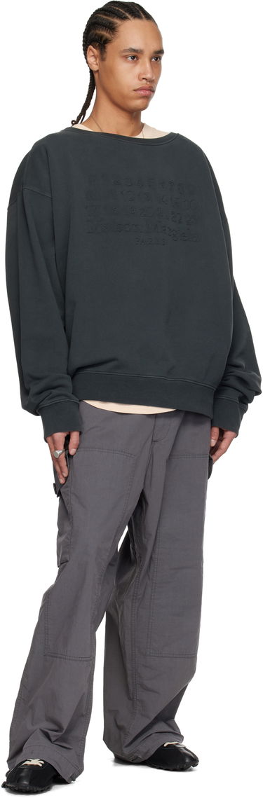 Pleteni pulover Maison Margiela Maison Margiela Embroidered Sweatshirt Siva | S50GU0230 M25017, 3
