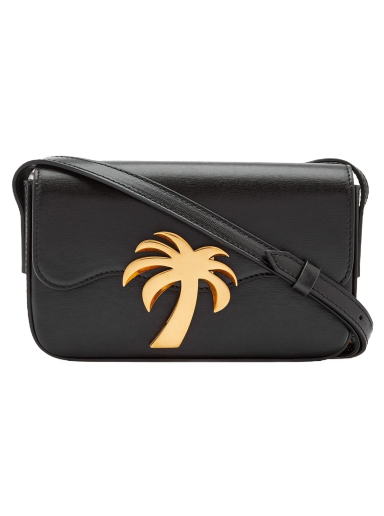 Torba za čez ramo Palm Angels Baguette Palm Bag Črna | PWNQ012F22LEA0011076
