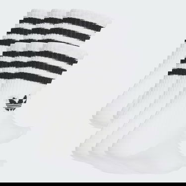 Nogavice adidas Performance 3-Stripes Crew Socks - 6 Pairs Bela | JV7410, 0