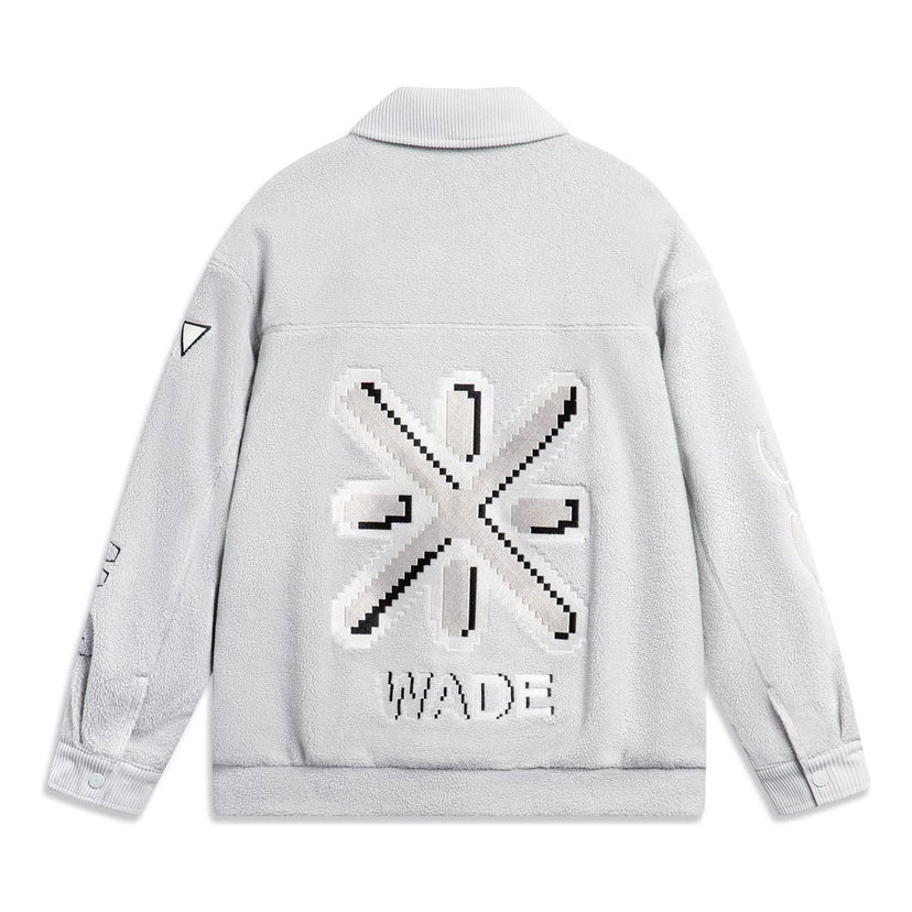Bomber jakna Li-Ning Way Of Wade Graphic Polar Fleece Jacket Siva | AFDT853-2