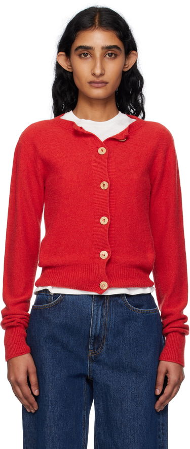 Pleteni pulover Baserange Baserange Tier Cardigan Rdeča | PUTC-RC-AU25, 0