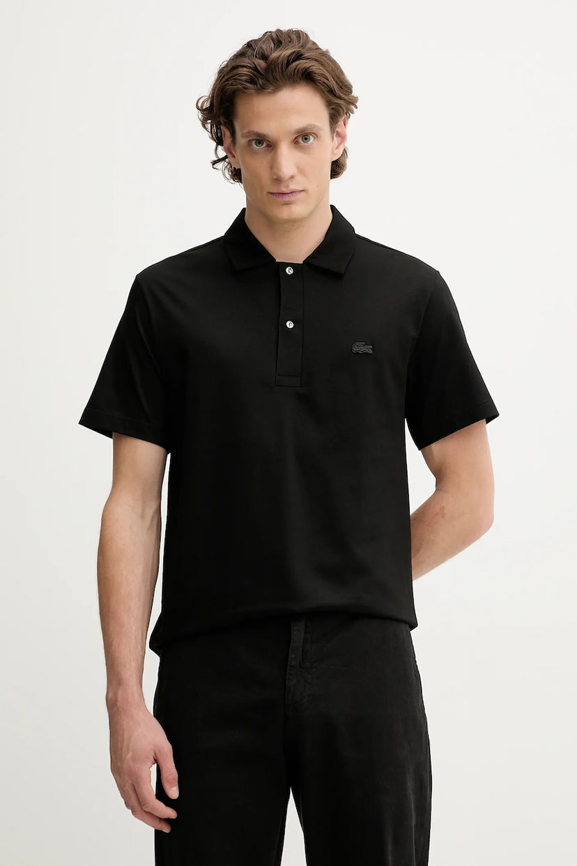 Polo majica Lacoste Cotton Polo Shirt Črna | DH5928