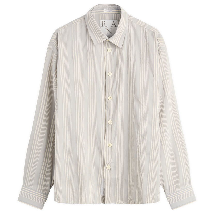 Srajce Ranra Ranra Classic Striped Shirt, Size Large Modra | AMFW25LS01545-R020