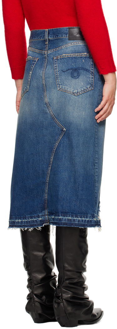 Krila R13 R13 Jesse Denim Midi Skirt Modra | R13WD100-D216B, 2