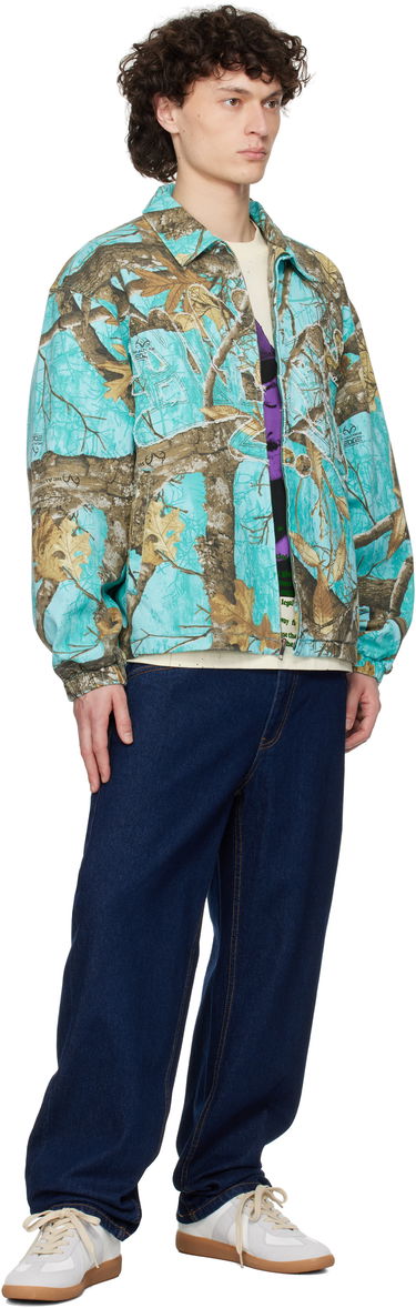 Vetrovka Awake NY Awake NY Frayed Script Coach Jacket Turkizna | AWK-SP25-OT004, 3
