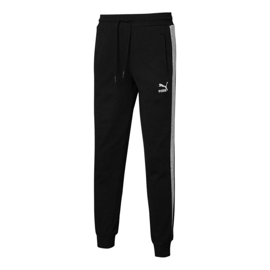 Trenirka Puma Knit Pants with Side Tape Črna | 534982-01, 0