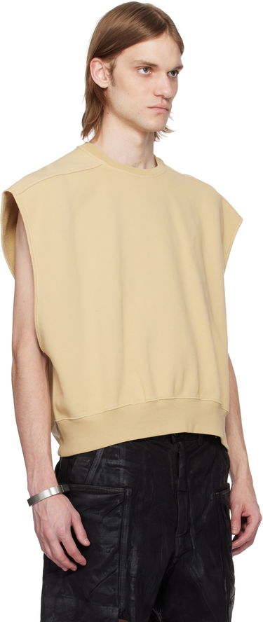 Pleteni pulover Rick Owens Rick Owens DRKSHDW Hollywood Jumbo Tatlin Sleeveless Sweatshirt Bež | DU01E3160 F, 1