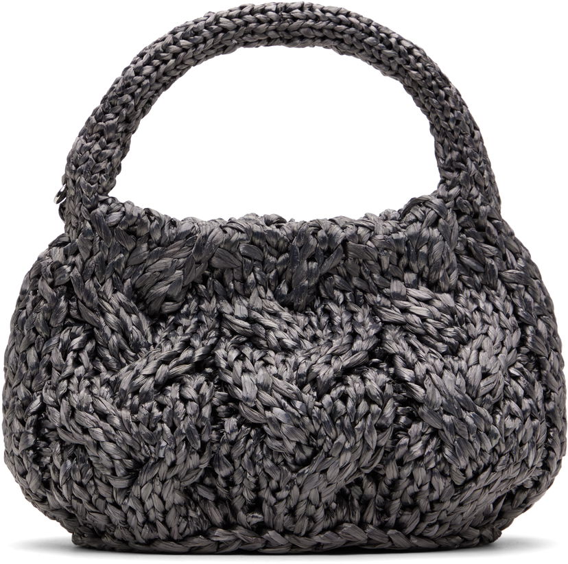 Torbica JW Anderson JW Anderson Small Cable Knit Bag Črna | HB0726-FA0445