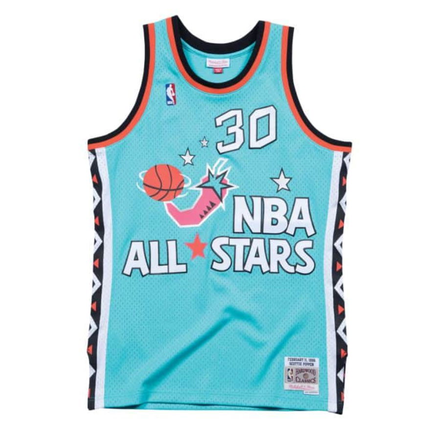 Dres Mitchell & Ness ALL STAR 1996 East Scottie Pippen Swingman Jersey Turkizna | SMJYEL18053-ASETEAL96SPI, 0