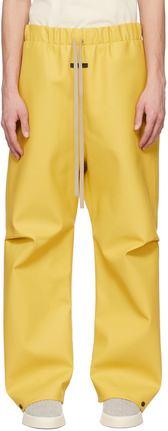Hlače Fear of God Yellow Rubberized Trousers Rumena | FG840-318RUB
