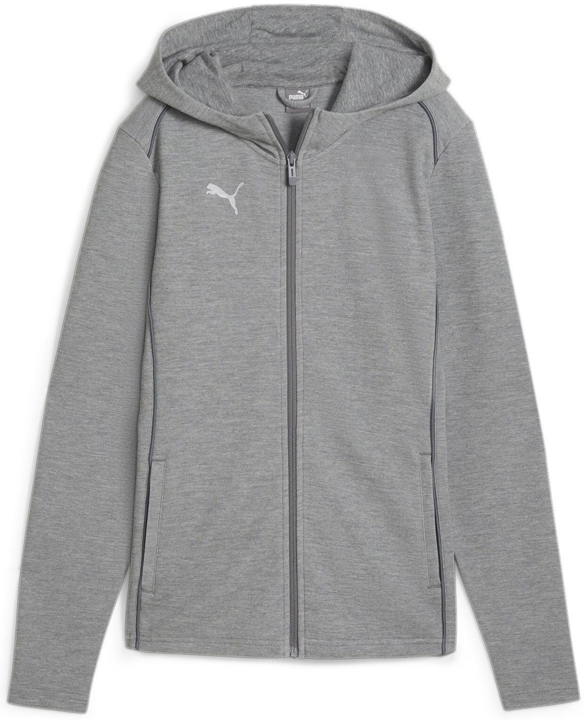 Pulover Puma teamFINAL Casuals Hooded Jkt Wmn Siva | 658531-33, 0