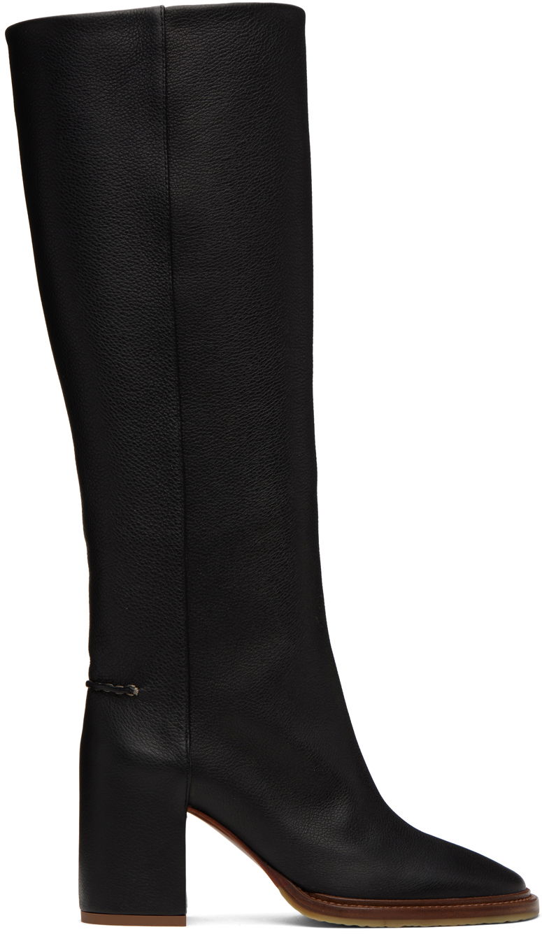 Superge in čevlji CHLOÉ Chloé Edith Knee-High Boots Črna | CHC21W519V3