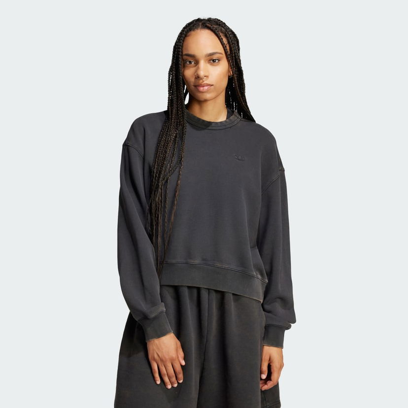 Pulover adidas Performance Premium Essentials Sweatshirt Črna | JP2515