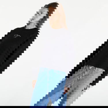 Pulover Tommy Hilfiger Essential Logo 2 Relaxed Fit Crewneck Črna | DW0DW18143 BDS, 0