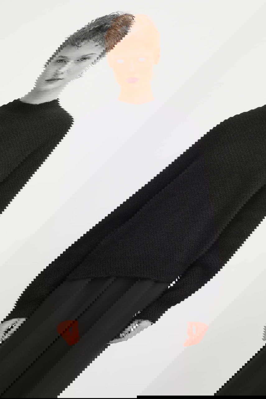 Pleteni pulover A.P.C. A.P.C. Pull Emilia Knit Sweater Črna | WPABE.F23449, 0