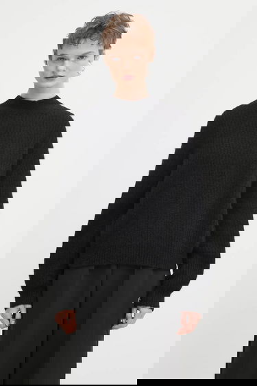 Pleteni pulover A.P.C. A.P.C. Pull Emilia Knit Sweater Črna | WPABE.F23449, 0
