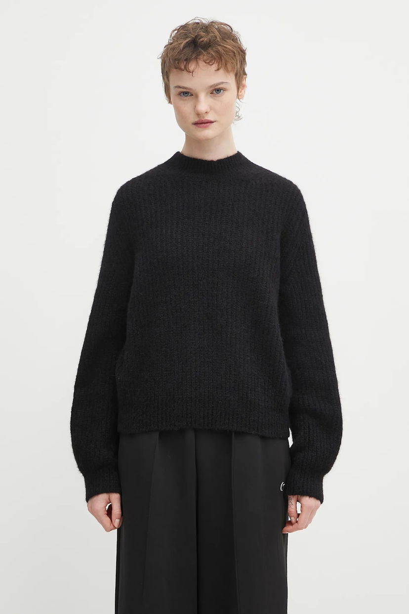 Pleteni pulover A.P.C. A.P.C. Pull Emilia Knit Sweater Črna | WPABE.F23449